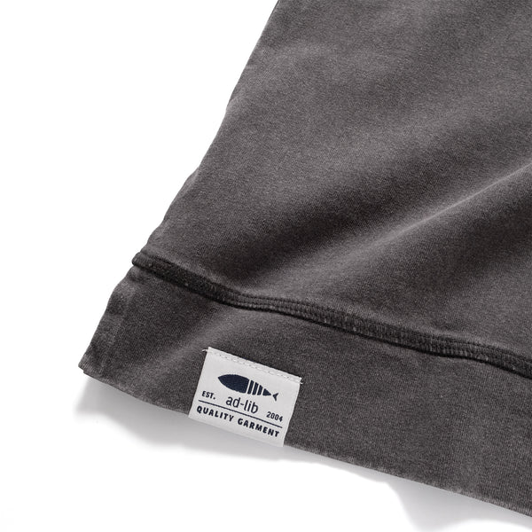 (TP1836) Washed Henley Neck Tee