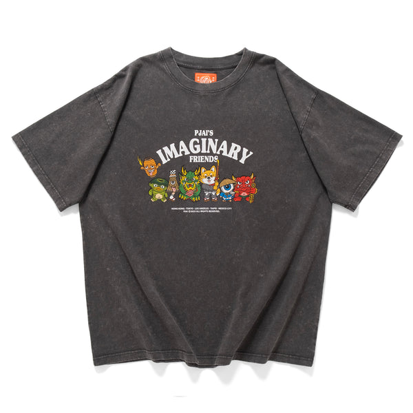 (EX617) Characters Graphic Washed Tee