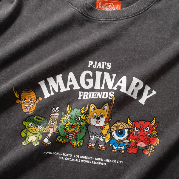 (EX617) Characters Graphic Washed Tee