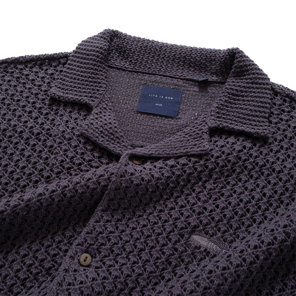 (ST386) Knit Cuba Short Sleeve Shirt