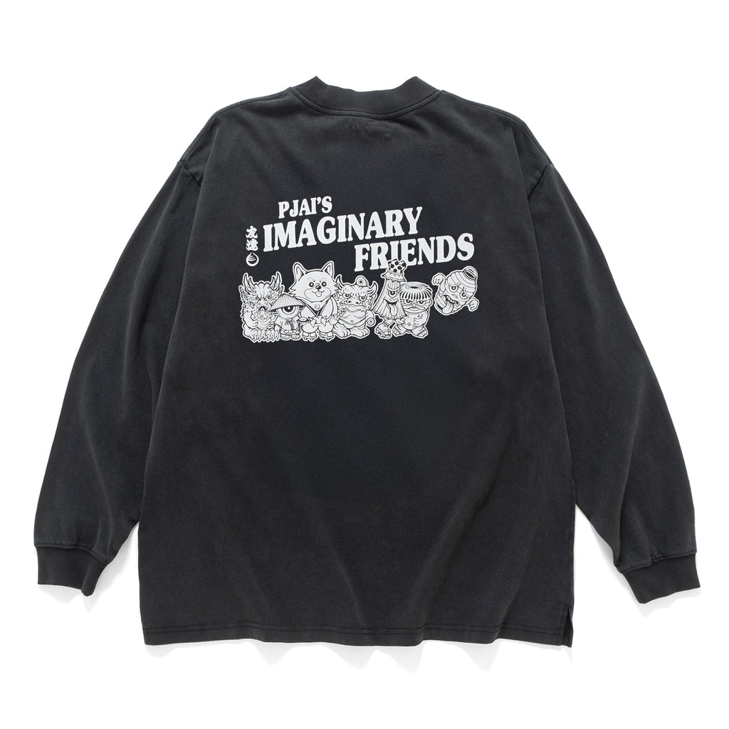 (EX613) Parade Graphic Washed Long Sleeve Tee