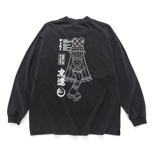 (EX614) Kasa Graphic Washed Long Sleeve Tee