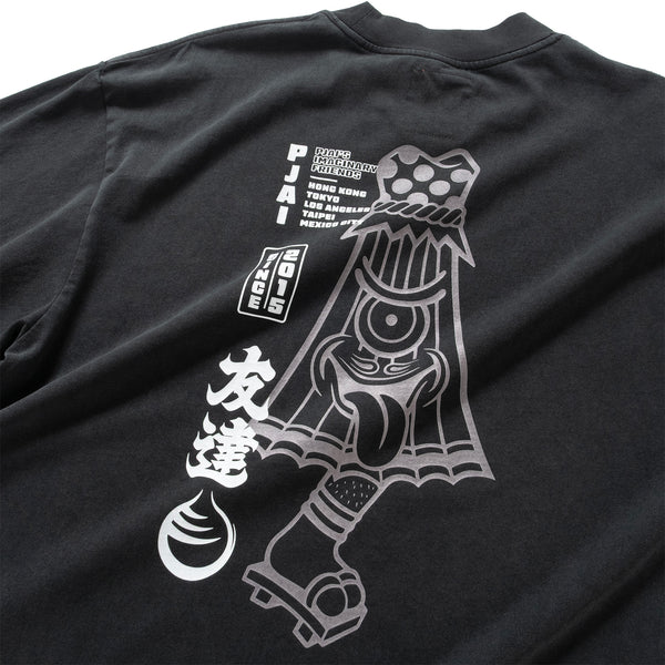 (EX614) Kasa Graphic Washed Long Sleeve Tee