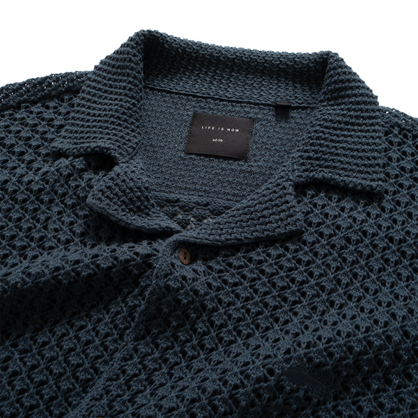 (ST386) Knit Cuba Short Sleeve Shirt