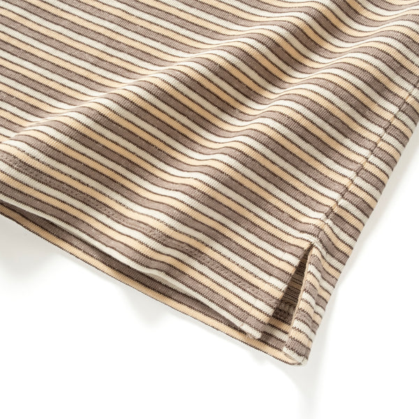 (TP1851) Double Collar Stripes Tee