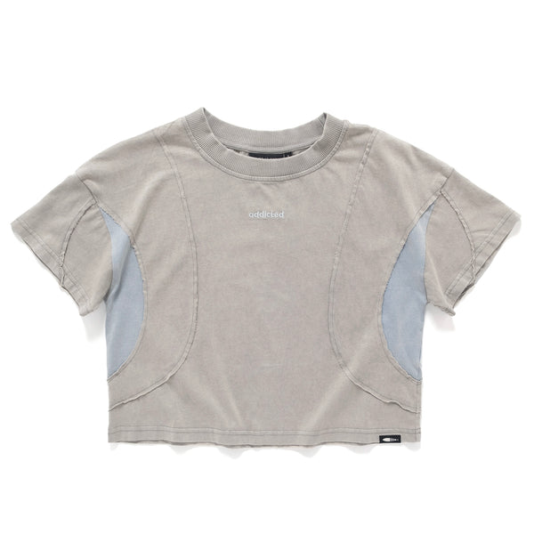 (TP1811) Washed Cropped Tee