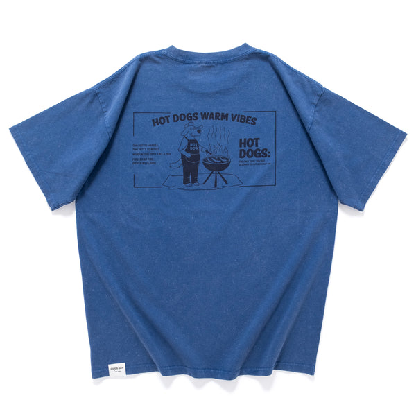 (ZT1646) Grilled Hot Dog Graphic Washed Tee