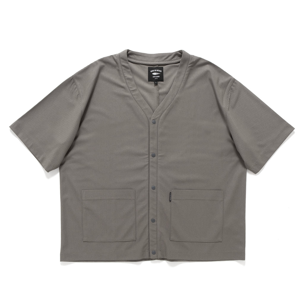 (CD103) Short Sleeve Collarless Jacket