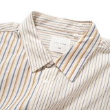 (ST451) Stripe Patchwork Short Sleeve Shirt