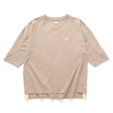 (TP1585) Cropped Sleeve Collar Tee