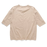 (TP1585) Cropped Sleeve Collar Tee