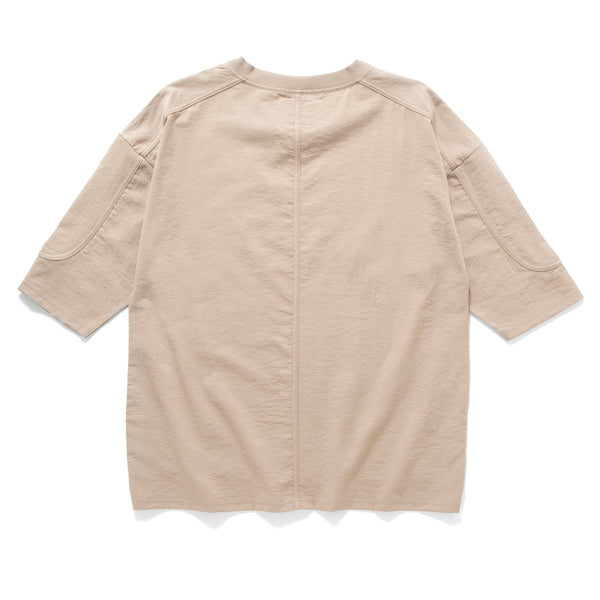 (TP1585) Cropped Sleeve Collar Tee