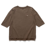 (TP1585) Cropped Sleeve Collar Tee