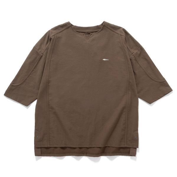 (TP1585) Cropped Sleeve Collar Tee