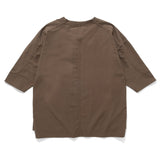 (TP1585) Cropped Sleeve Collar Tee