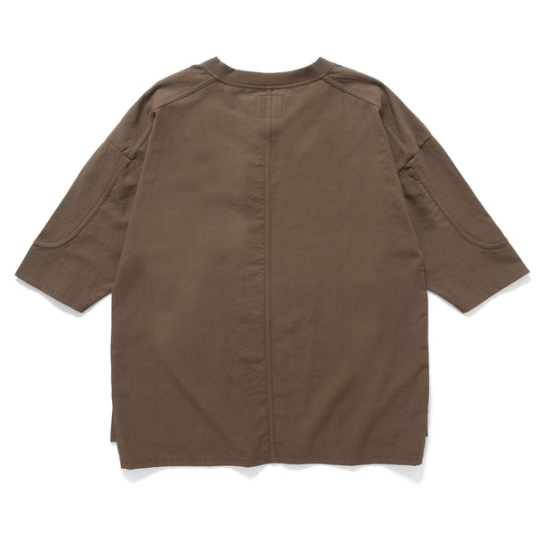 (TP1585) Cropped Sleeve Collar Tee