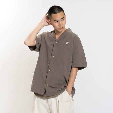 (ST382) Stripe Short Sleeve Shirt
