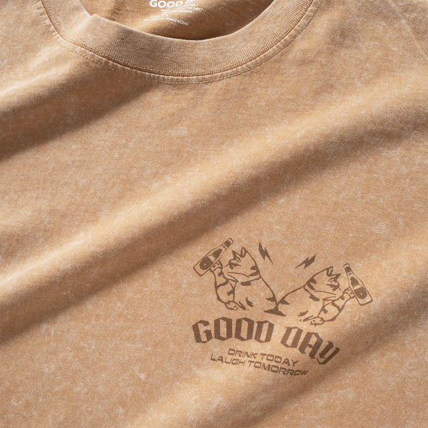 (ZT1653) Wasted Cat Graphic Tee