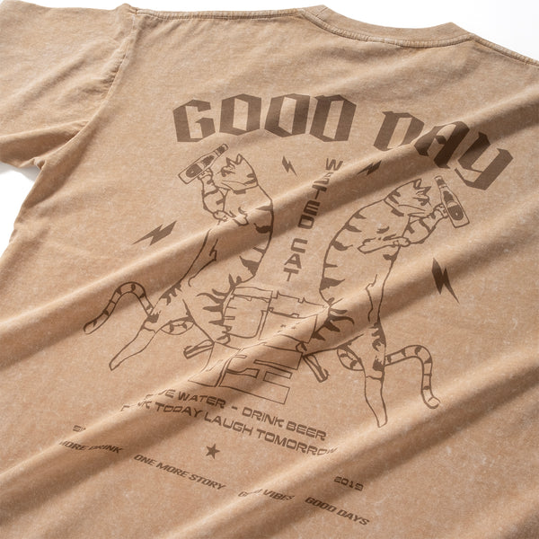 (ZT1653) Wasted Cat Graphic Tee