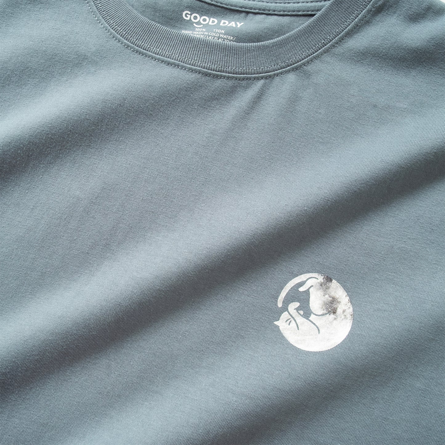 (ZT1654) Cat Moon Phases Graphic Tee
