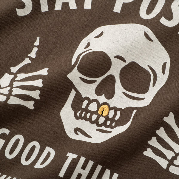 (ZT1907) Gold Teeth Stay Positive Graphic Tee