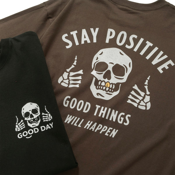 (ZT1907) Gold Teeth Stay Positive Graphic Tee