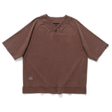 (TP1600) Washed Baseball Collar Tee
