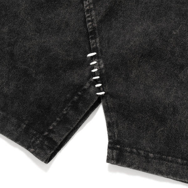 (TP1598) Washed Cropped Split Tee