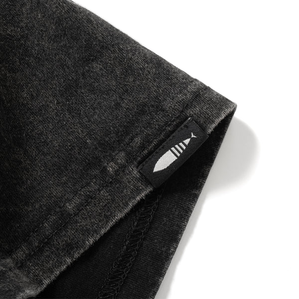 (TP1598) Washed Cropped Split Tee