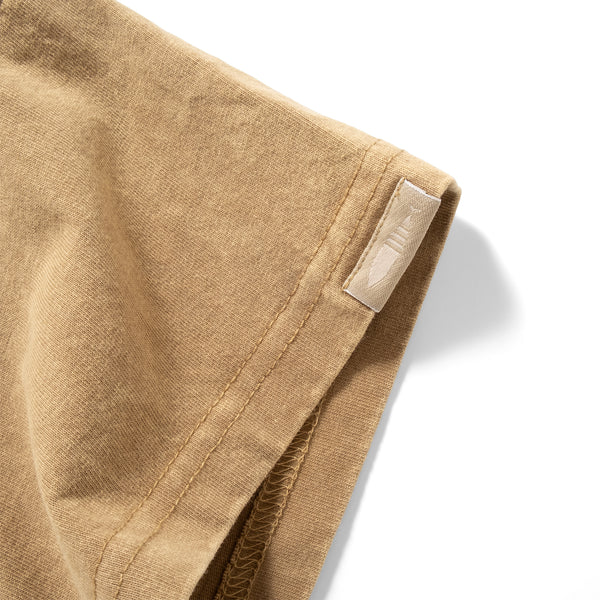 (TP1598) Washed Cropped Split Tee