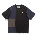 (TP1610) Embroidery Patchwork Tee