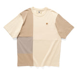 (TP1610) Embroidery Patchwork Tee