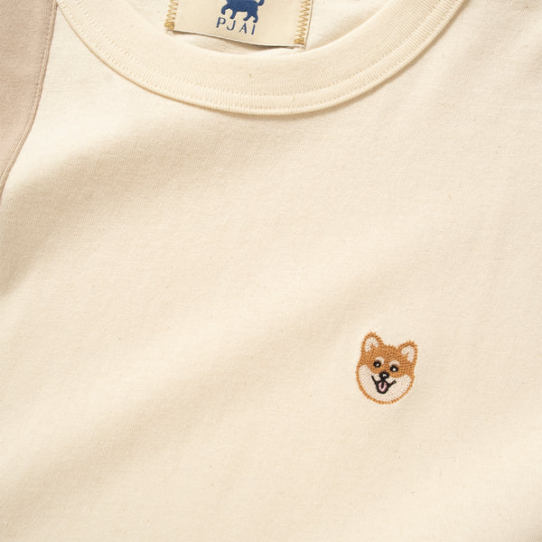 (TP1610) Embroidery Patchwork Tee
