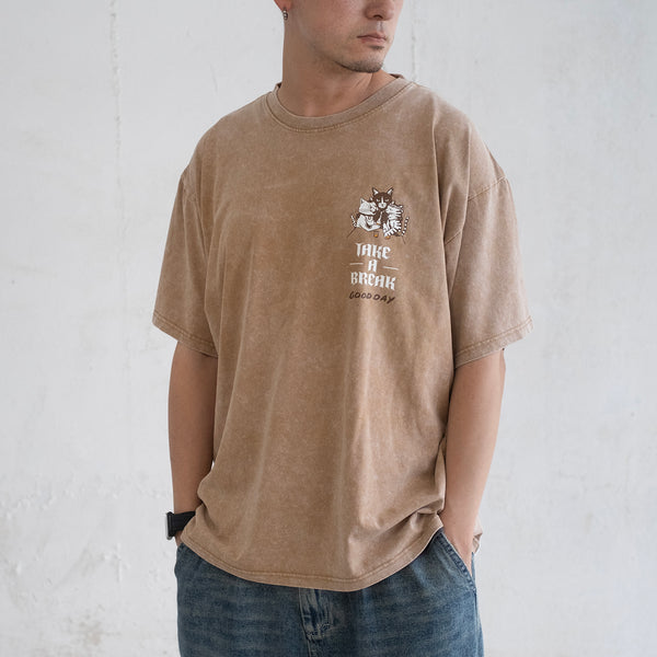 (ZT1667) Take A Break Graphic Tee