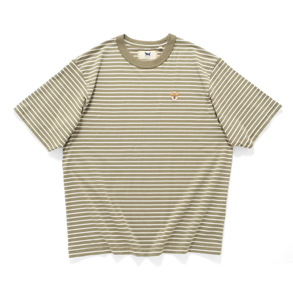 (TP1611) Embroidery Stripe Tee