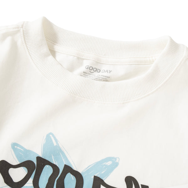 (ZT1677) Flower Graphic Cropped Tee