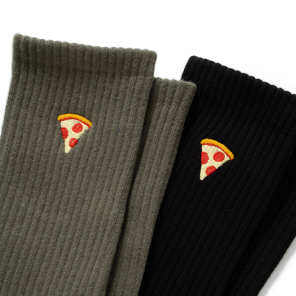 (ZA106) Pizza Graphic Emroidery Socks
