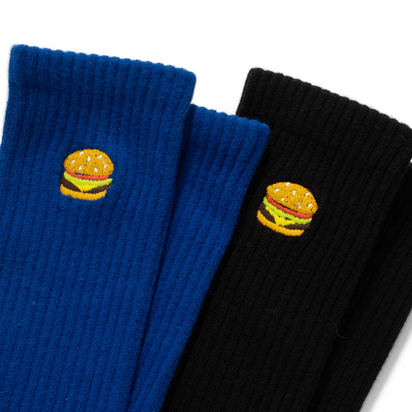 (ZA103) Burger Graphic Emroidery Socks