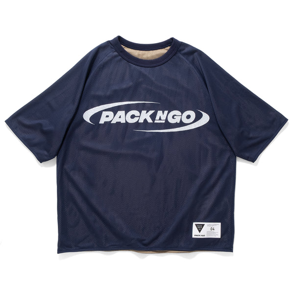 (TP1636) Reversible Mesh Graphic Tee
