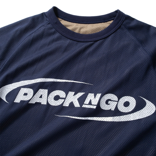 (TP1636) Reversible Mesh Graphic Tee