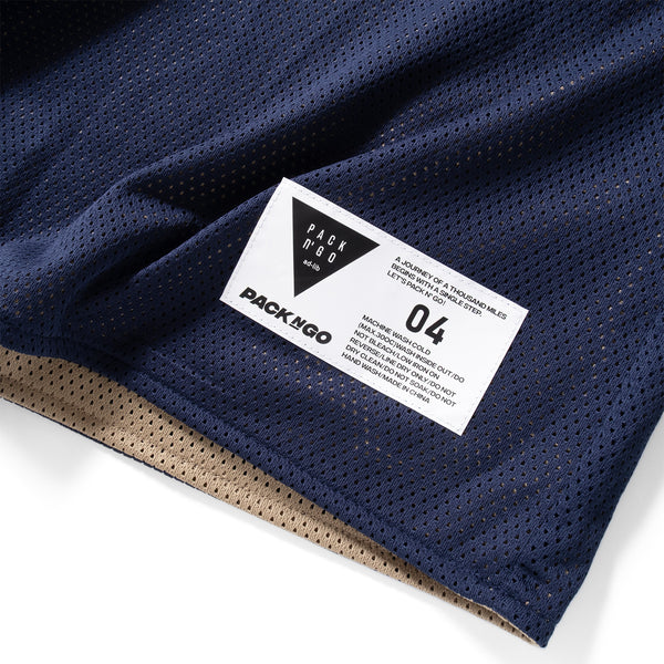 (TP1636) Reversible Mesh Graphic Tee