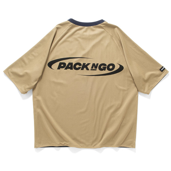 (TP1636) Reversible Mesh Graphic Tee