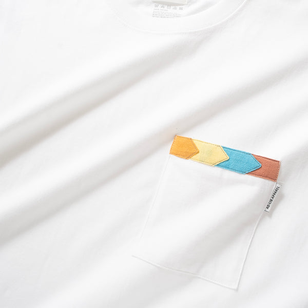 (ZT1679) Arrow Trimmed Pocket Tee