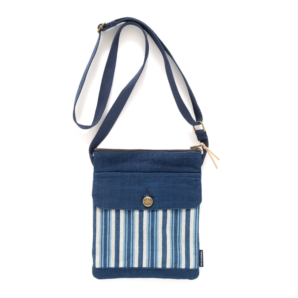 (YB498) Indigo Patchwork Shoulder Bag