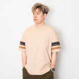 (ZT1683) Patch Sleeve Panel Pocket Tee