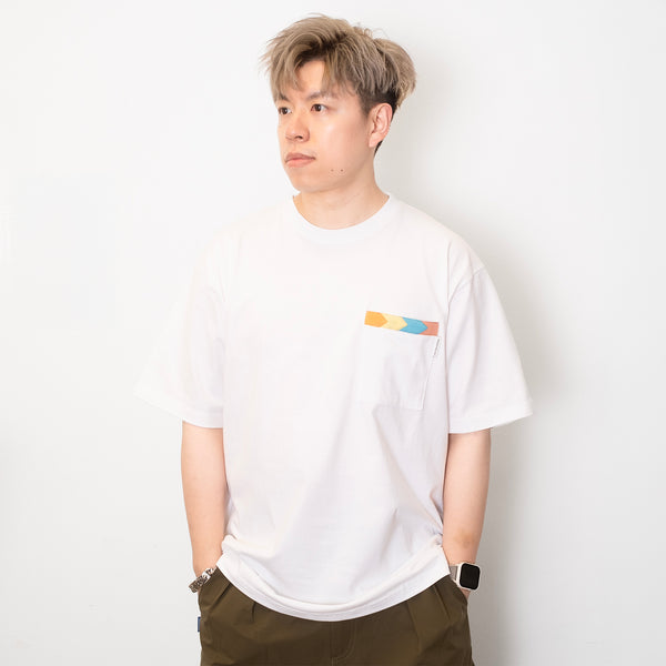 (ZT1679) Arrow Trimmed Pocket Tee