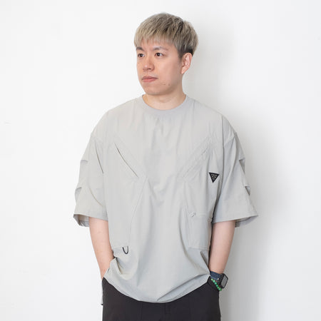 (ZT1418) Monkey Hot Spring Graphic Embroidery Tee