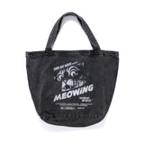(ZB540) The Meowing Washed Tote Bag