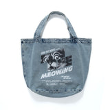 (ZB540) The Meowing Washed Tote Bag