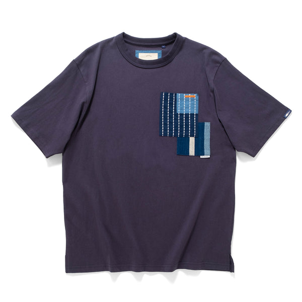(TP1637) Sashiko Pocket Tee
